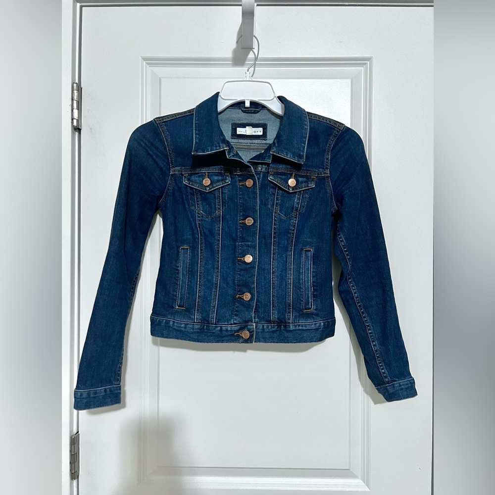 LOFT Dark Wash Denim Jacket